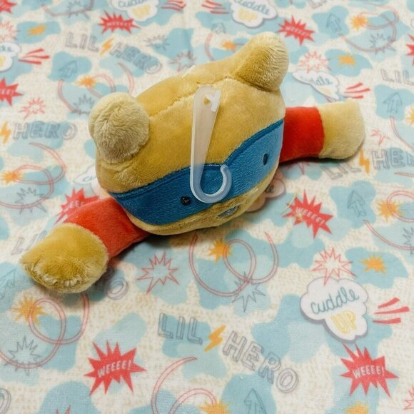 Mary Meyer Raccoon Lil Hero Security Blanket Lovey Blankie Plush Toy Baby Boy - Picture 9 of 12